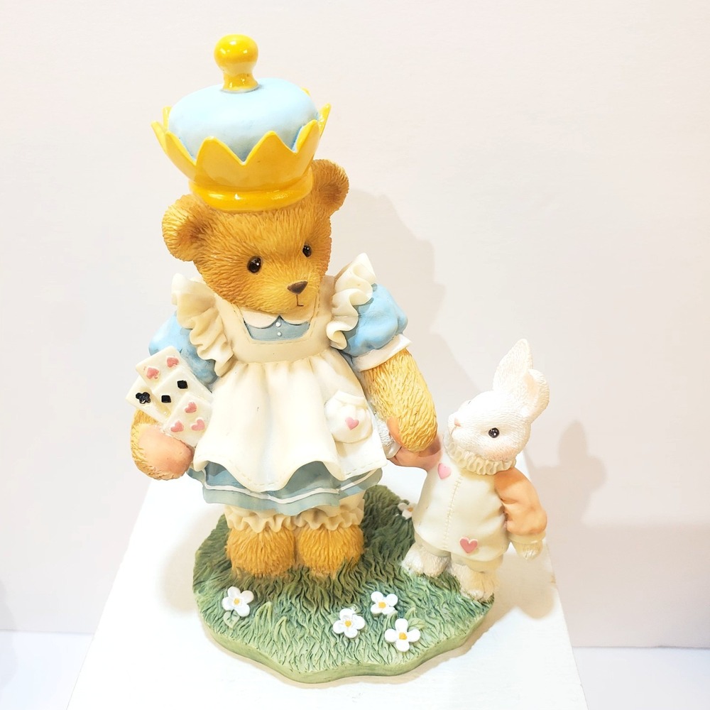 Vintage 1997 Cherished Teddies Alicia Through The Looking Glass See You Figurine